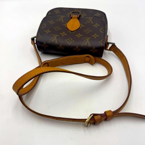 Auth Louis Vuitton Brown Monogram LV Saint Cloud Crossbody Bag PM Vintage - Picture 13 of 16